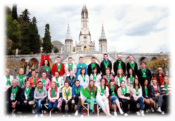 Group of Desmond College Students who went to Lourdes France from Newcastle West Limerick