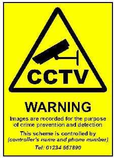 CCTV Policy Sign