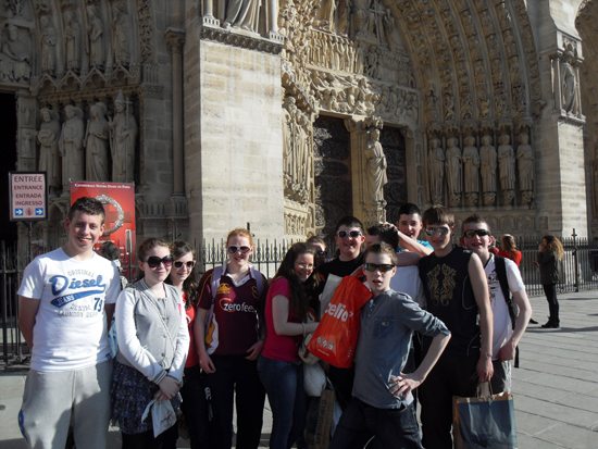 2nd year trip to paris : desmond college at notre dame