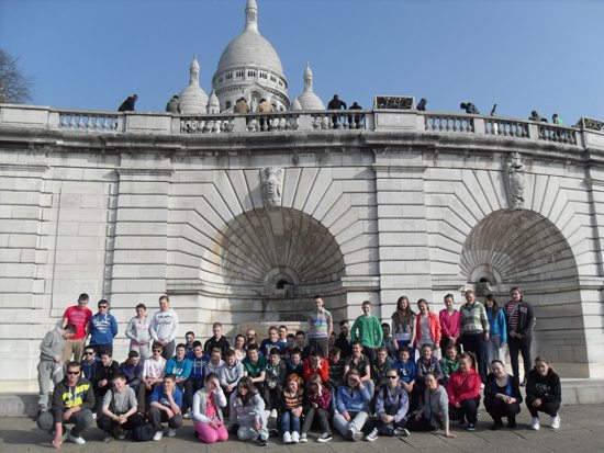 Desmond College, Newcastle West, Limerick : 2nd year school tour to Paris