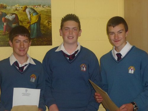 Delighted Junior Certificate Students receiving their Results in September 2012