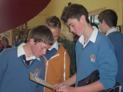 Excited pupils at Desmond College upon Receiving their Junior Certificate Results