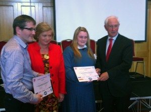 Desmond College Students with Minister Fitzgerald 2013