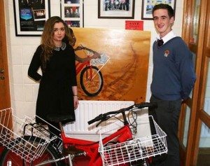 Past Pupil students from Desmond College who were in Young Scientist competition meet this year's contestants