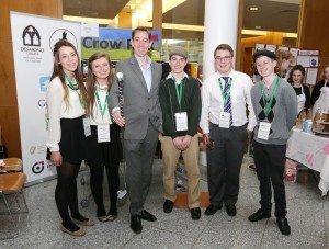 2014 May: Junior Achivement Awards: Transition Year Students from Desmond College meet RTÉ's Ryan Tubridy
