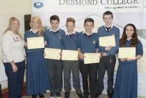 Desmond College Students Awards 2014 : 1st year and 2nd years