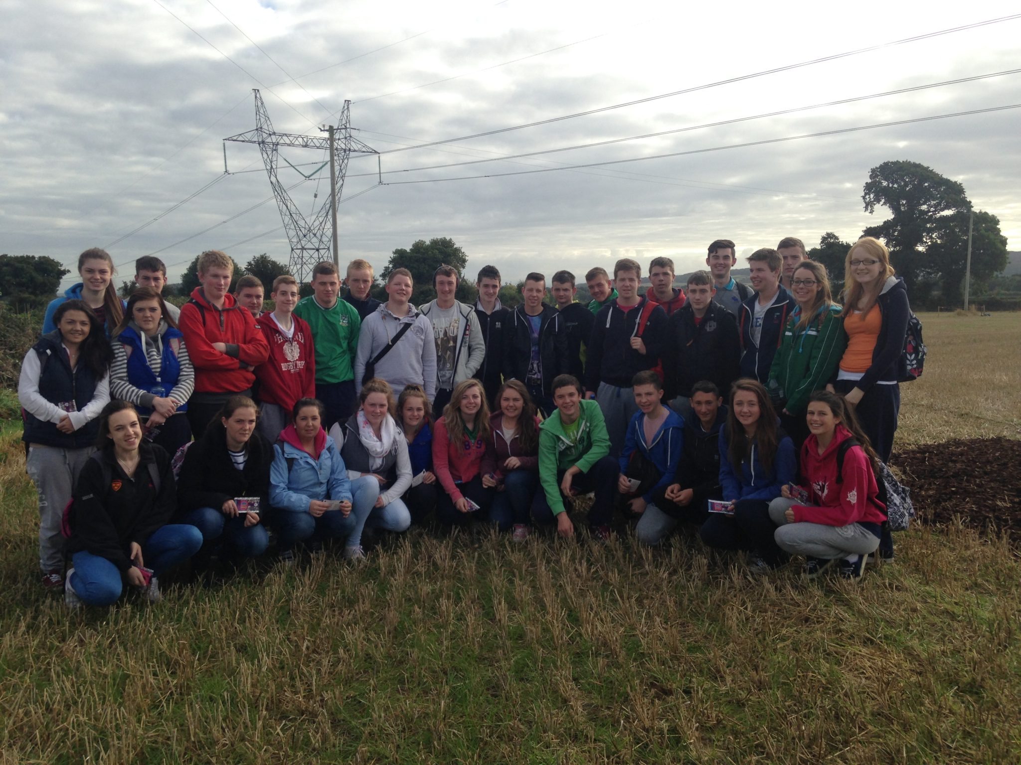 Desmond College Students at the Ploughing Championship 2014