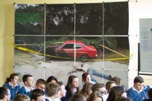 Desmond College Students participating in Forensic Science Day