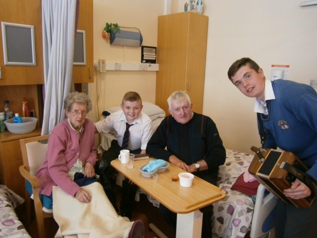 Desmond College Students pictured celebrating Positive Aging Week with some Residents at St. Ita's Nursing Home