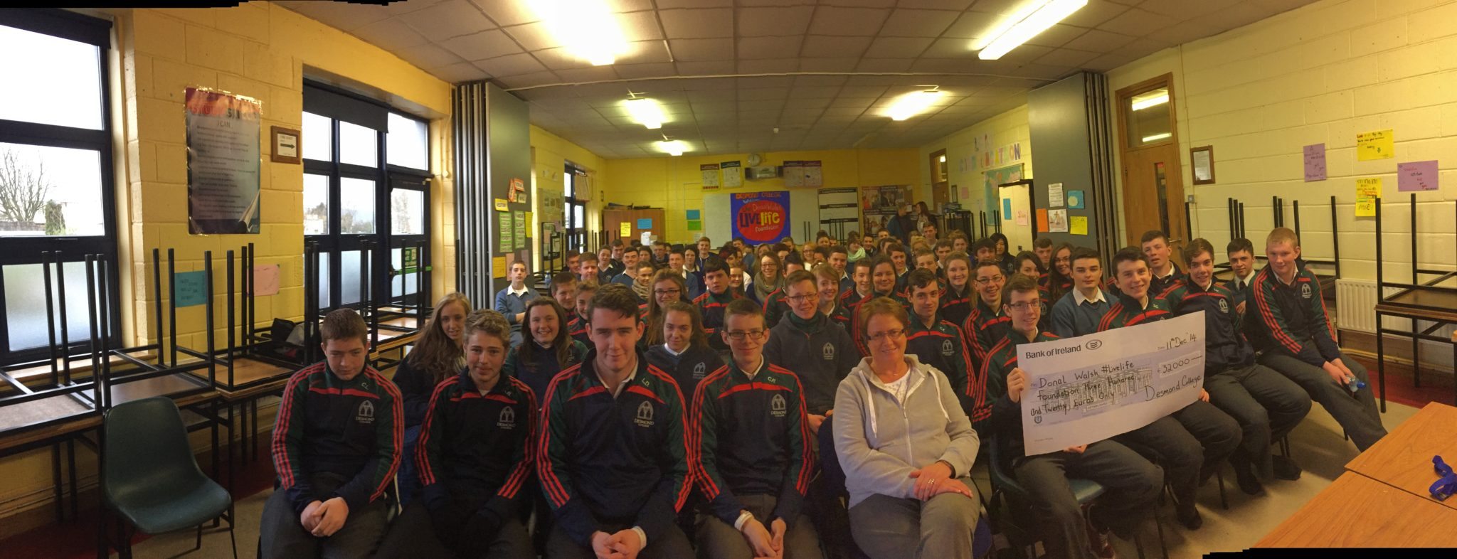 Donal Walsh Anti-Suicide Talk by his mother, Elma Walsh on 11th December 2014 at Desmond College : #LiveLife Foundation