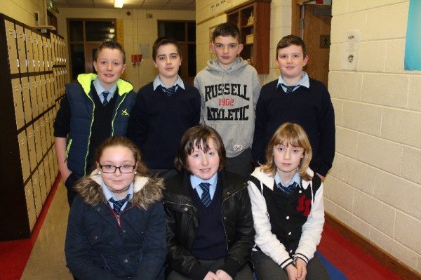 Students from Ashford Primary School at the launch of Young Scientist Week in Desmond College.  These students have entered a project investigating the most effective remedy for indigestion.  They were supported in their research by staff and students in Desmond College.