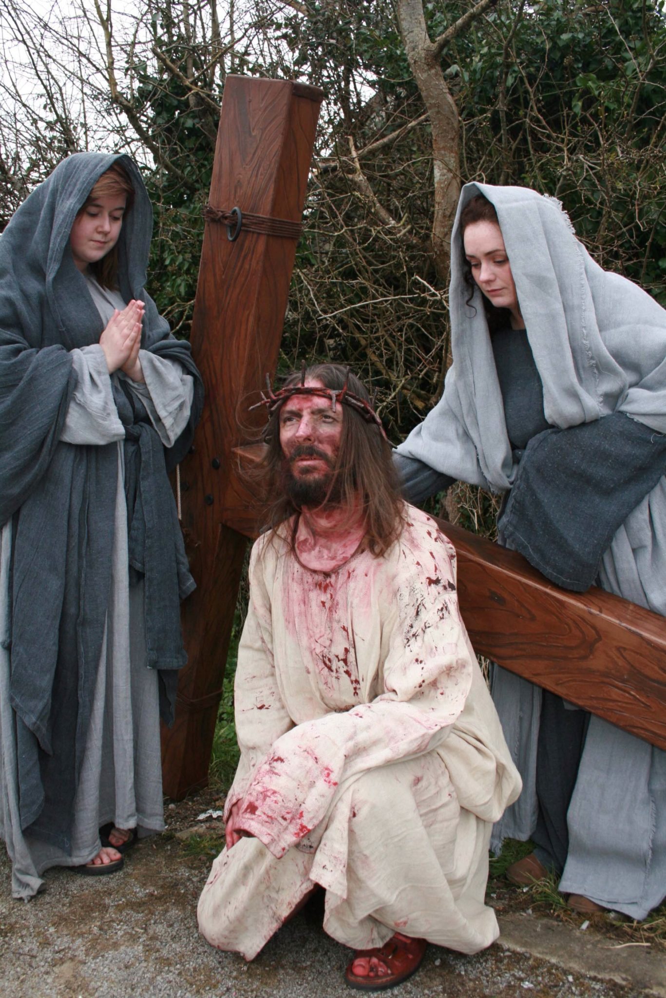 Mr Sean Shields and a team of 50 strong actors and backroom staff perform The Way of the Cross, with the Legion Ireland, the Roman Re-Enactment Society, Brian Smith as Jesus Christ