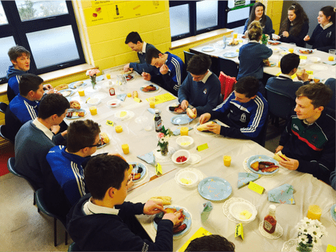 Seachtain na Gaeilge 2015: Third Year Students enjoy an Irish Breakfast Morning to celebrate the Irish Language