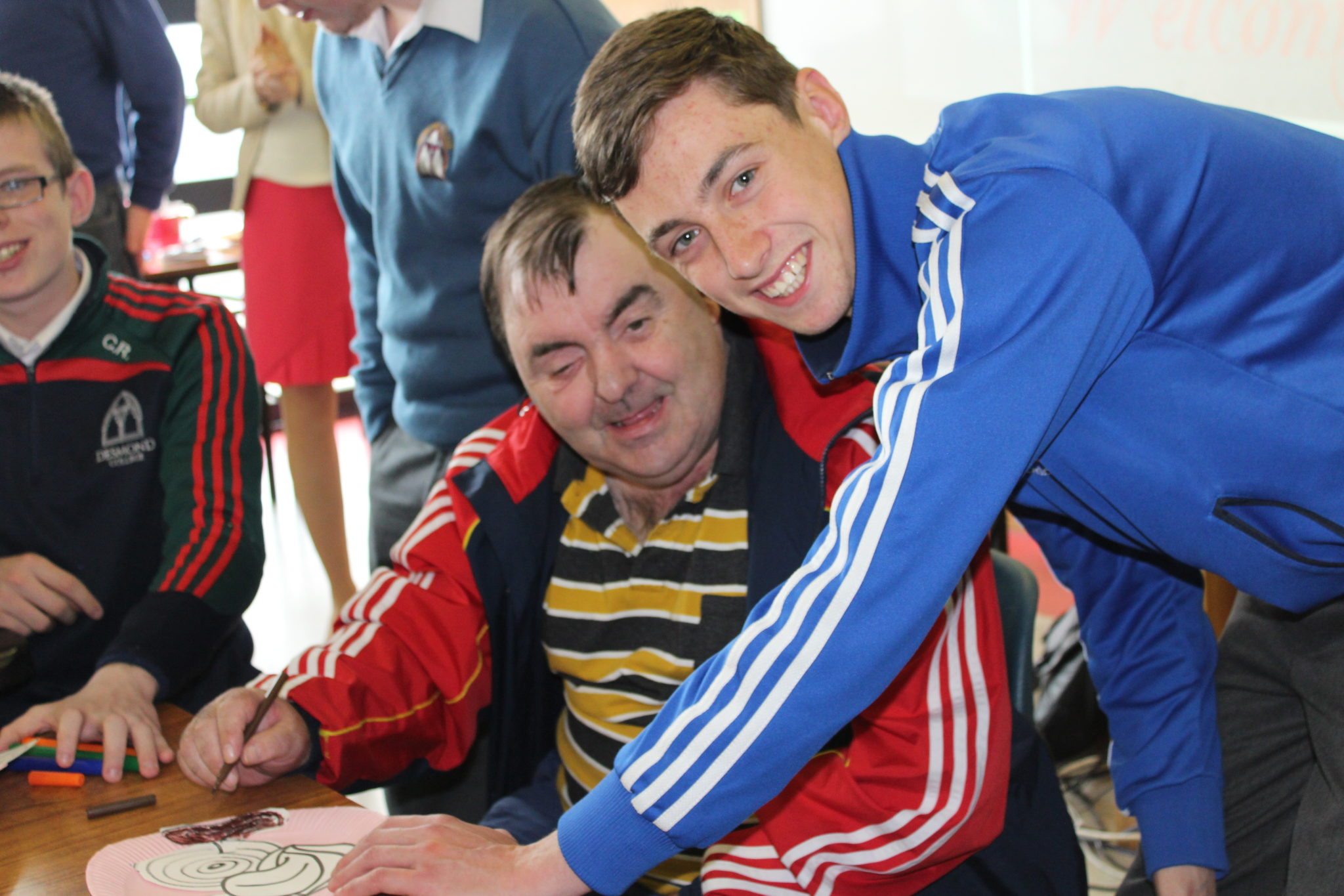 May 2015: Transition Year Students from Desmond College have a party at the Brothers of Charity, NewcastleWest. Pictured: Patrick Foley and Conor Reidy