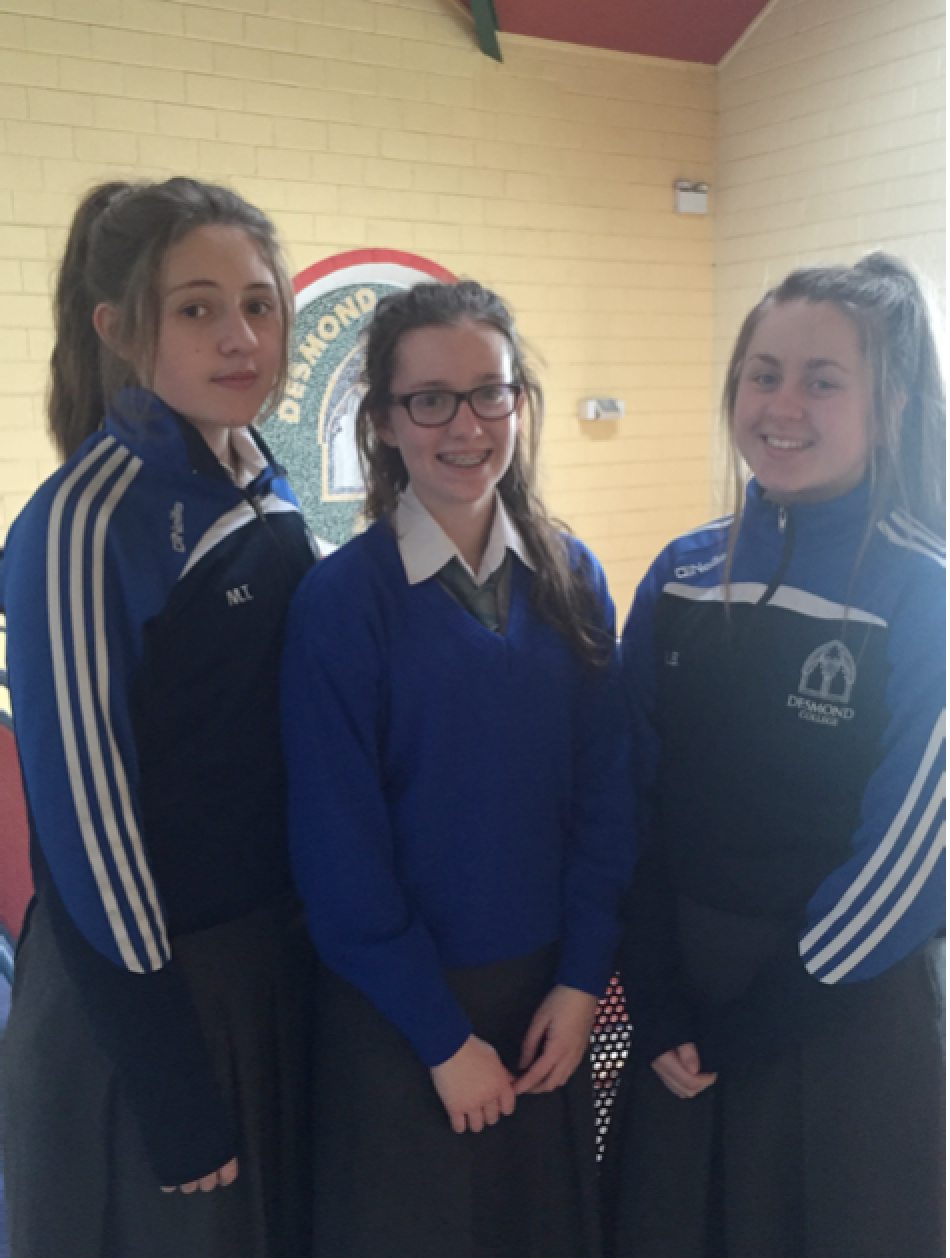 2016 BT Young Scientist Profile: Leah Barry (Raheenagh), Aine Upton (Old Mill) & Muireann Tobin (Newcastle West)