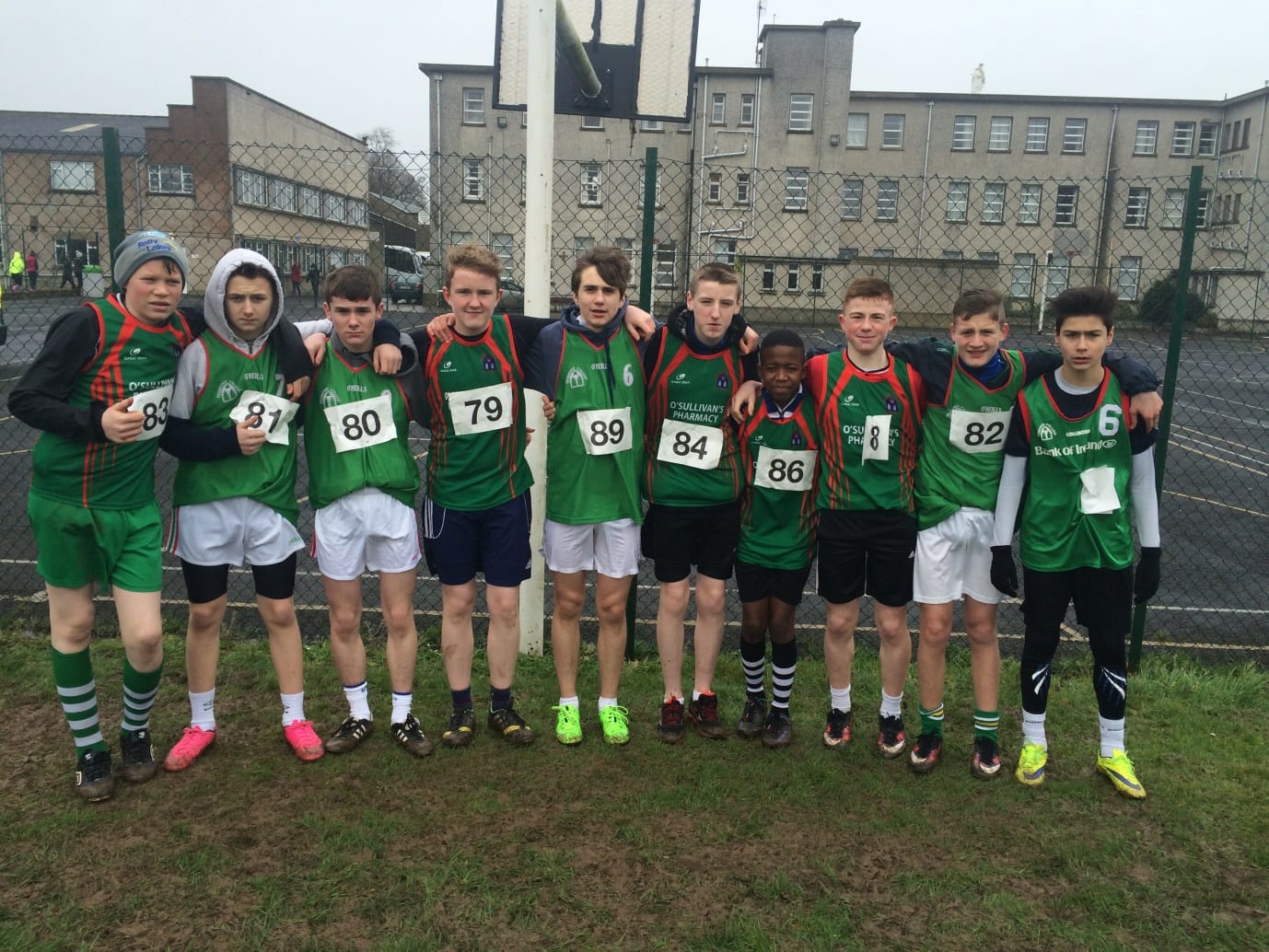 Desmond College Boys U15 Team at the North Munster Cross Country Championships in Pallaskenry recently