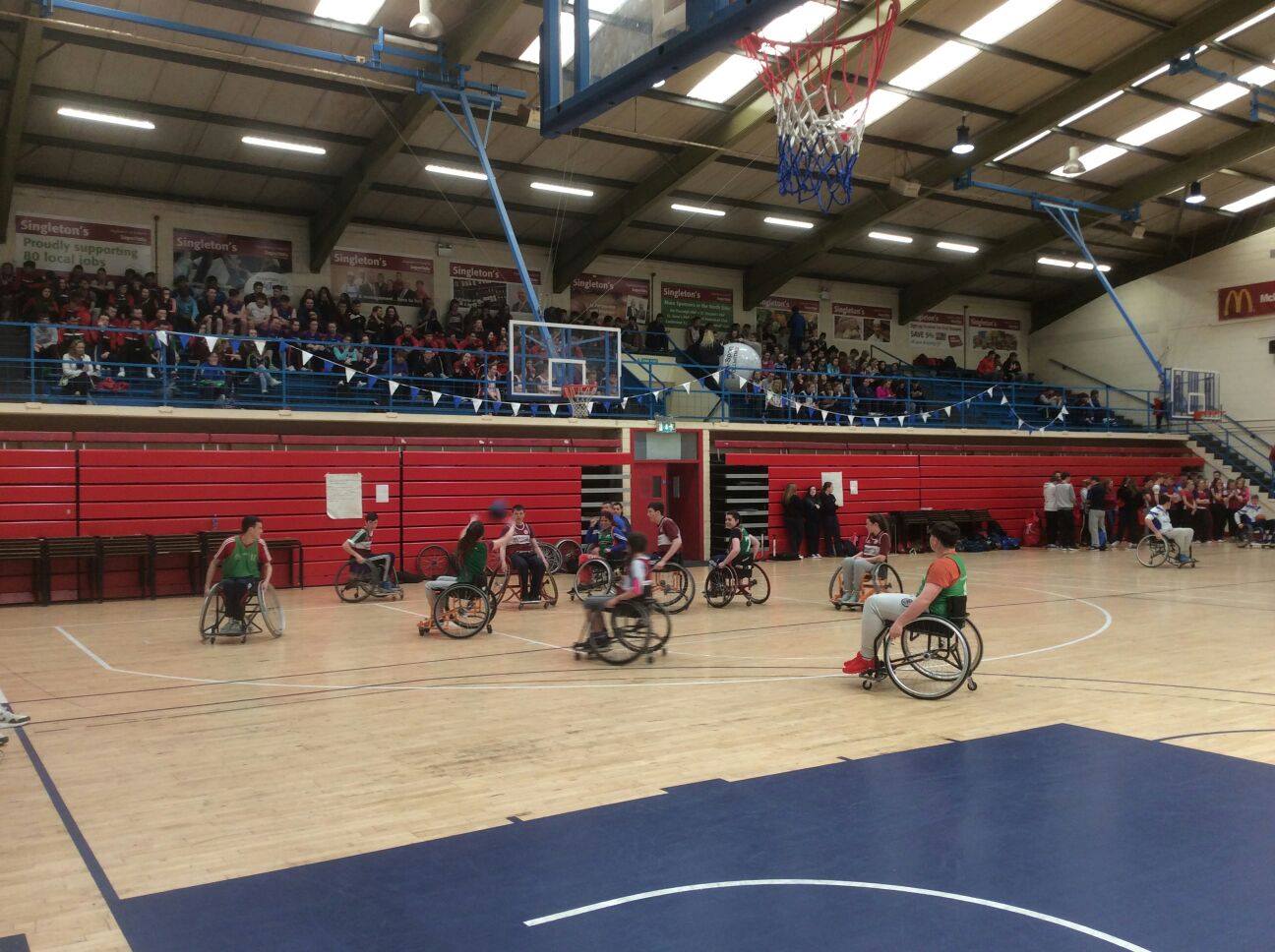 21st April 2016: Desmond College TY Students compete in Munster Wheelchair Basketball Competition. Active Schools Week 2016. #ActiveThursday