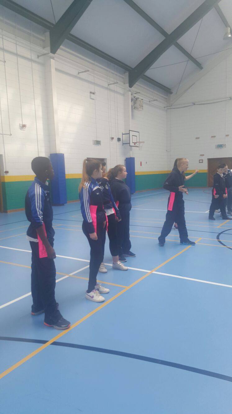 21st April: Desmond College Active Schools Week 2016: 1st Year Students having fun with the Limerick Sports Partnership #activethursday
