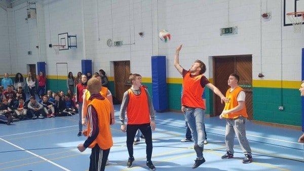 22nd April: #ActiveFriday : 2016 Active Schools Week: Teachers v Students Volleyball match