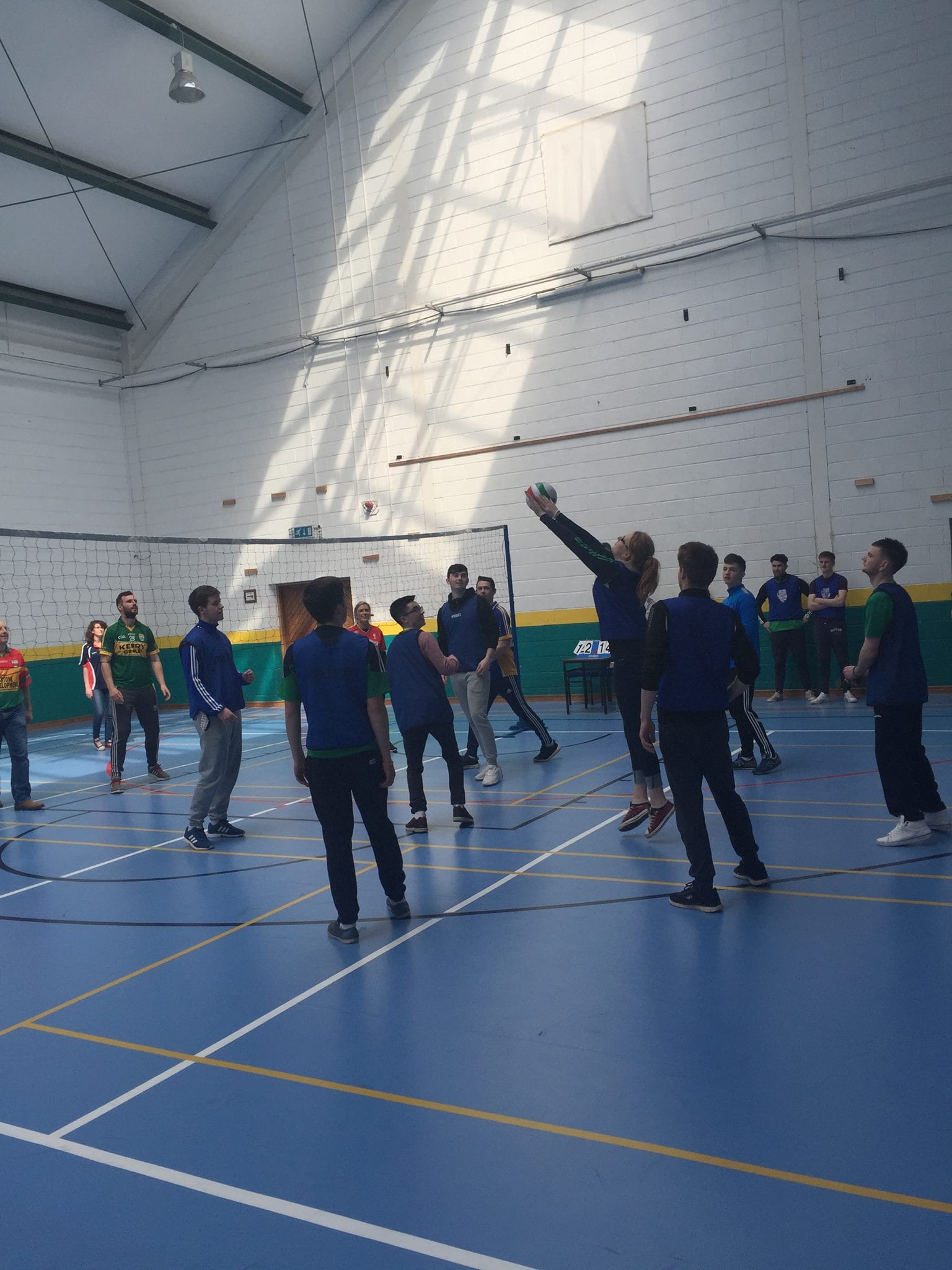 22nd April 2016: Desmond College Active Schools Week 2016: Teacher v Students Volleyball Match on Active Friday