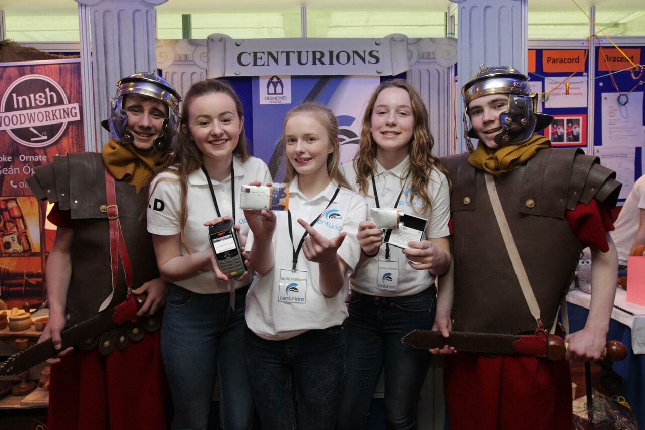 April 2016: Desmond College students, "Centurions", a student enterprise company, was awarded the Best Display Award at the All Ireland Finals of the Student Enterprise Awards