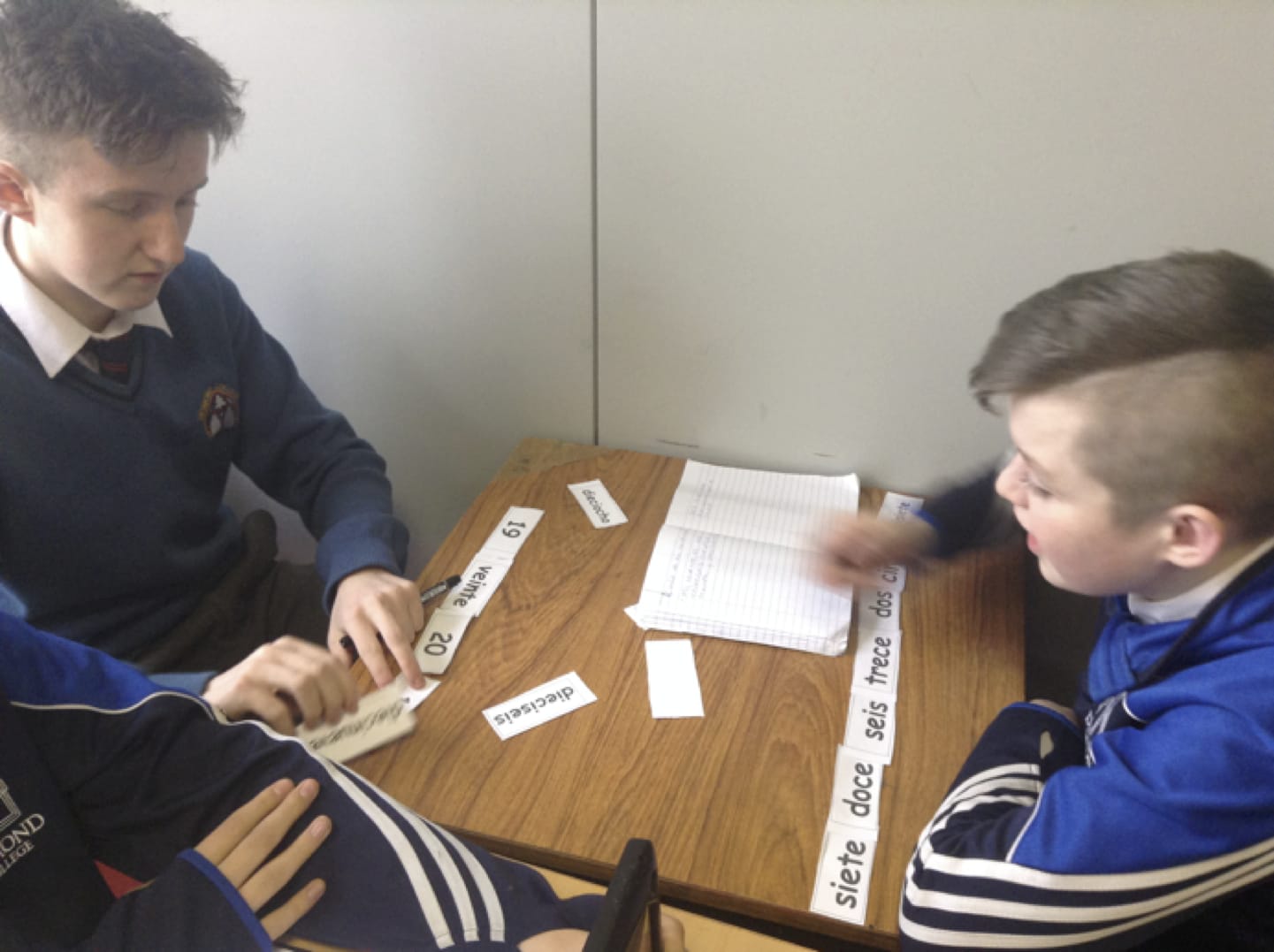 Feb 2017: Desmond College Students taking part in Numeracy activities as part of numeracy week