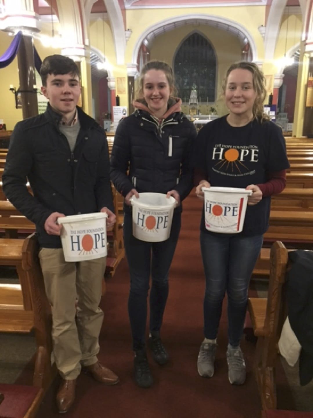 March 2017: Desmond College TY Students speaking and fundraising at all Masses in Newcastle West this weekend for their upcoming trip to Kolkata