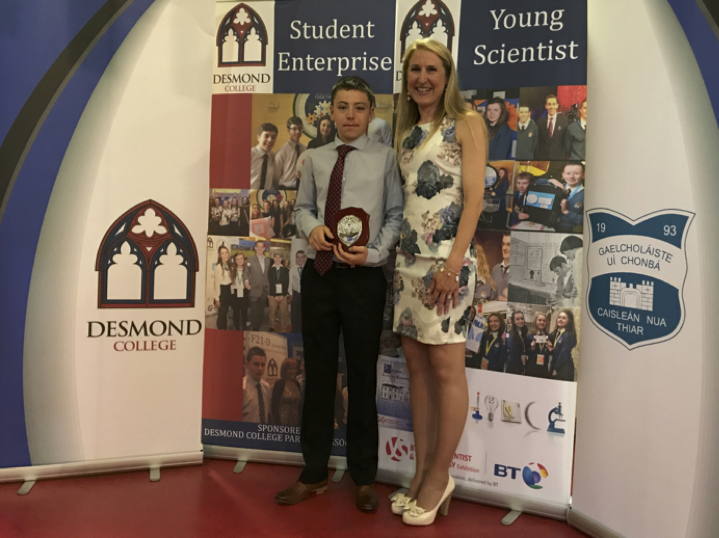 May 2017: Ben McCormick receiving the Class Tutor award from Ms Kerrie Collins