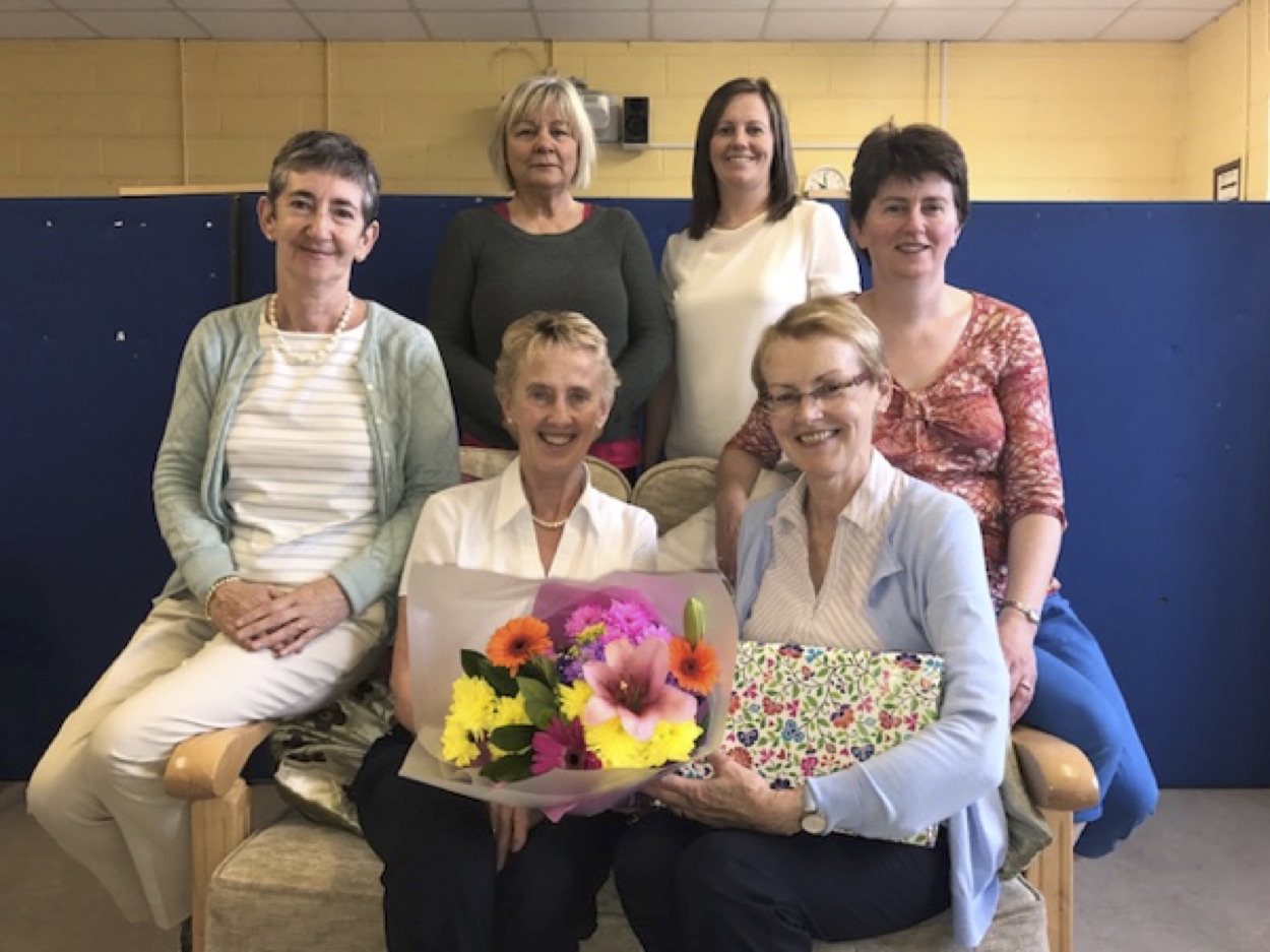 June 2017: Mona Pictured with some of her colleagues in Desmond College