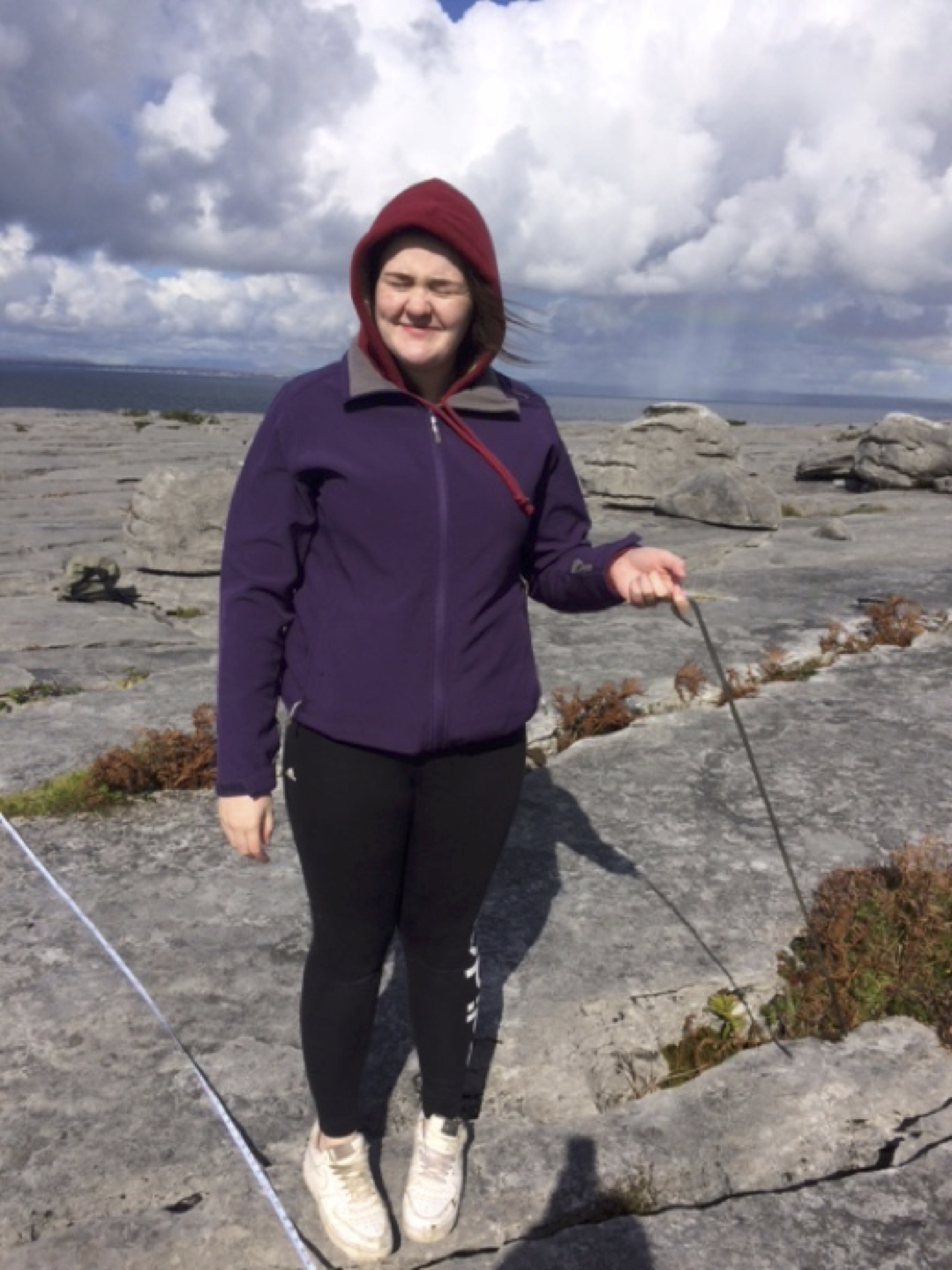Sept 2017: Leaving Certificate Student from Desmond College Newcastle West enjoying their Trip to the Burren