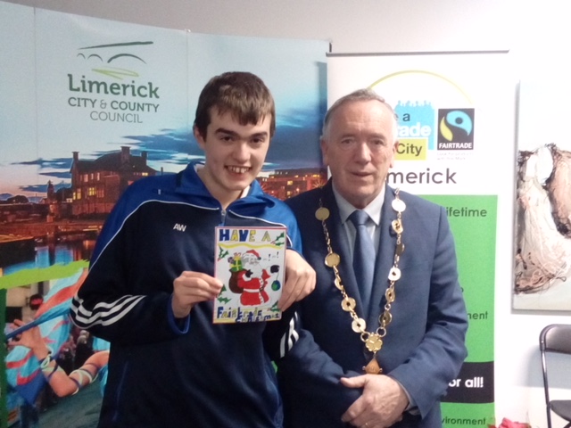 Alan Wallace who was pictured with Councillor Stephen Keary at the FairTrade Christmas competition 2017