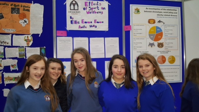 March 2018: Well done to all the Desmond College students at the PE Expo 2018