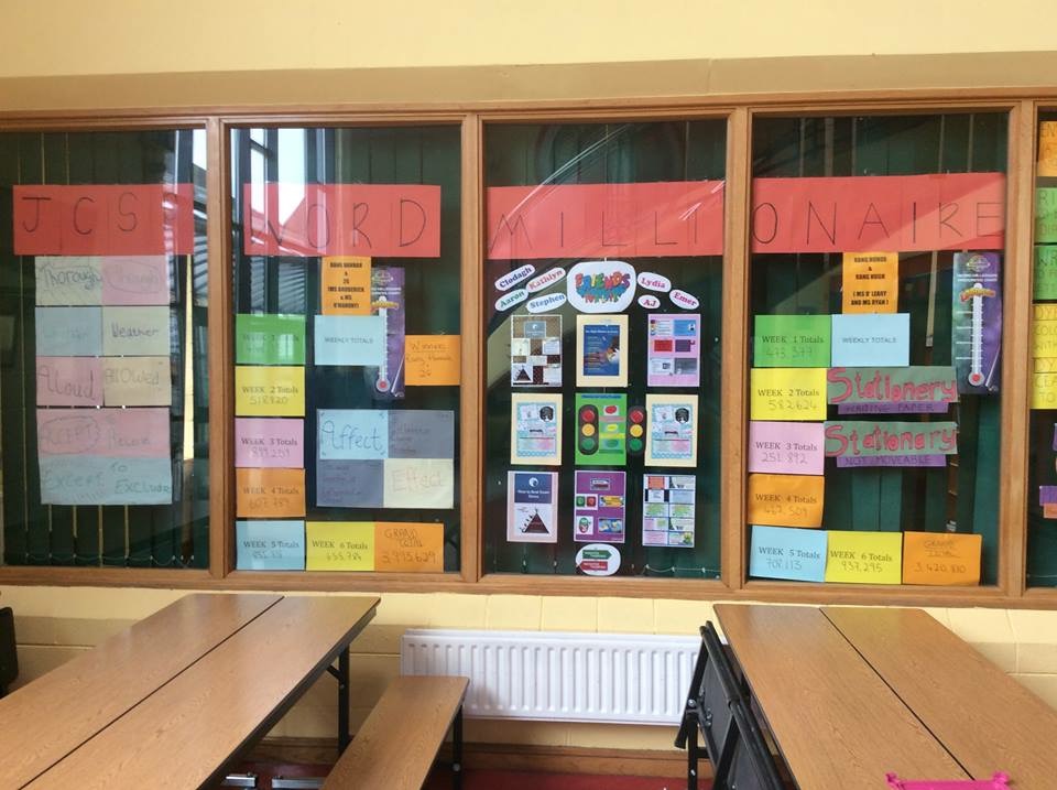March 2018: 2nd years participate in JCSP Millionaire Word Challenge