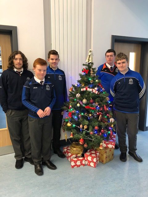 Students in Rang Grandin getting into the festive spirit