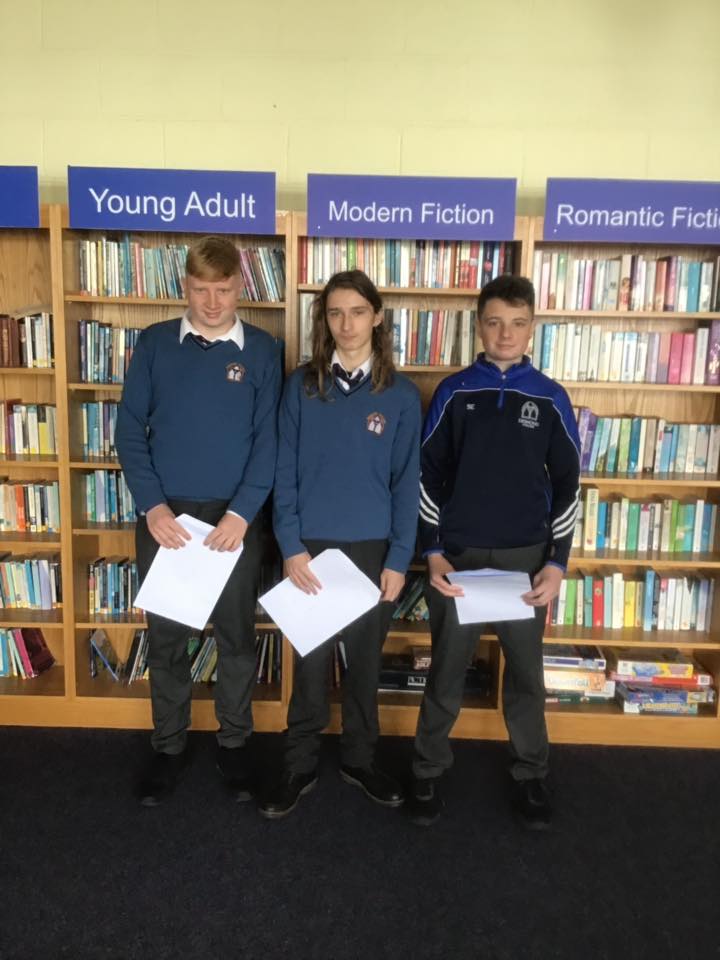 Desmond College students in School Library delighted with their results
